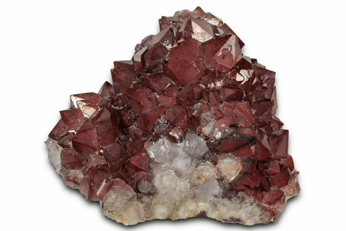 Thunder Bay Amethyst Cluster with Hematite - Canada #337165